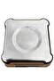 Metal Ash Tray Ashtray Square Cafe Ashtray Black Color - 3