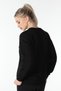 Women's Crew Neck Regular Fit Printed Sweatshirt Black - 4