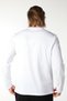 Men's Crew Neck Long Sleeve Regular Fit Basic T-Shirt White - 3