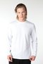 Men's Crew Neck Long Sleeve Regular Fit Basic T-Shirt White - 4