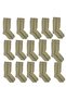 15-Piece Military Cotton Boot Socks 15-Piece Military Material Laundry