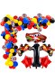 Age, Racing Car Motorcycle Themed Birth Foil Balloon Set Birthday Ornament - 2