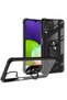 Samsung Galaxy M32 Case Full Protection of Edges Transparent Ring Stand Break Cover - 3