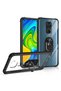 جراب Xiaomi Redmi Note 9 ذو حواف حماية كاملة وغطاء شفاف بحامل حلقي - 3