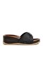 PC-7023 Black Wedge Heel Women's Slippers
