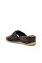 PC-7023 Black Wedge Heel Women's Slippers - 4