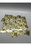 15X15 cm Metal Door Table Cabinet Number 20 Gold Color - 5