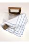 Double Layer Embroidered Cotton 5 Pack Baby Care Wipes (22x22 Cm) - 3