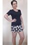 Black Short Sleeve Combed Cotton Viscose Bady T-Shirt - 5