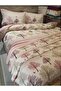 Single Pique Duvet Cover Set with Elastic Sheet - Dusty Rose - 4