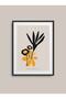 Single Framed Abstract Flower Design Painting 30X40 cm 40X60 cm Black White Wooden Frame Tk/017 - 2