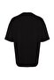 Siyah Oversize/Geniş Kesim Bisiklet Yaka Kısa Kol Dinozor İşlemeli T-Shirt TMNSS23TS00243 - 7