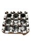 Metal Ash Tray Ashtray Square Cafe Ashtray Black Color