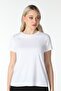 Women's Crew Neck Short Sleeve Regular Fit Basic T-Shirt White - 2