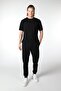 Men's Crew Neck Short Sleeve Regular Fit Basic 100% Cotton Black T-Shirt - 2