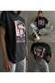 Intense Feelings Pink Printed Unisex Oversize T-shirt - Women's Oversize T-Shirt