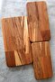 Beech Cutting Board 3 Piece Presentation Set Serving Plate Breakfast Plate Natural - 2