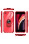 غلاف هاتف Apple Iphone 8 ذو حماية كاملة وغطاء شفاف بحلقة وحامل - 3