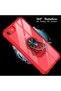 غلاف هاتف Apple Iphone 8 ذو حماية كاملة وغطاء شفاف بحلقة وحامل - 6
