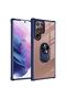 Samsung Galaxy S22 Ultra Case Full Protection of Edges Transparent Ring Stand Break Cover - 3