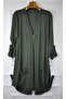 Plus Size Combed Cotton Stone Long Cardigan - 3