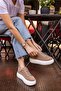Cupy Women's Nude Desert Genuine Leather Suede Sneaker - 5