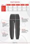 Women's Elastic Waist and Leg Three Thread Knitted Sweatpants Jogger Blue - 6