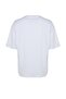Beyaz Oversize/Geniş Kesim Kısa Kol Dinozor Nakışlı %100 Pamuklu T-Shirt TMNSS23TS00243 - 7