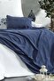 Talya Double Blue Duvet Cover Set with 8 Pieces Embroidery and Microcomb Bedspread - 4