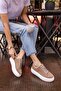 Cupy Women's Nude Desert Genuine Leather Suede Sneaker
