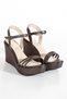Women's Wedge Sole 3 Rows Stone Embroidered Wedding Shoes - 2