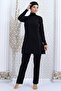 Long Sleeve Hijab Black (with pants) swimsuit