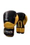 قفازات الملاكمة والركلة من الكربون Muay Thai باللون الأسود والذهبي