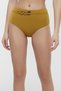 Women's Oil Green Circle High Waist Fashion Bikini Bottom