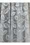 Leaf Pattern French Lace Tulle Curtain, 250x260, Sparse Pleat, 1/2 - 2