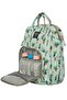 Mother Baby Water Green Cactus Patterned Care Backpack - 3