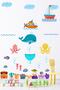 Kids Room Sea Life Creatures, Ships And Submarines Decorative Sticker