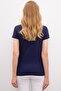 Navy Blue Women's T-Shirt - 3