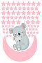 Pink Moon And Stars Mother And Baby Koala - 3