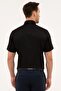 Men's Black Regular Fit Short Sleeve Shirt - 3