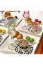 Colorful 6-Person 6-Piece Coffee Side Glass Water Glass Set