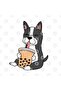 Schnauzer Drinking Bubble Tea Mug, Gift, Dowry, Presentation - 3