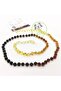 Gradient Amber Necklace - Full Round Cut, Mother and Father (Large) Size, Original Official Glt Certified