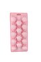 14 Compartment Patterned Pink Non-Stick Silicone Push-Out Ice Box Ice Mold 2 Pieces - 2
