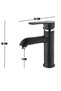 Pisa Open Close Sink Faucet Black - 2