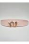 Snake Buckle Women's Powder Belt Gold Buckle Jean Belt, Jacket Belt, Trouser Belt - 3