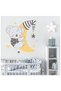 Cute Raccoon Moon And Stars Kids Room Wall Sticker - 2