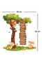 Cute Animals I'm Learning Forest And English Months Children's Room Wall Sticker - 4