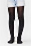Girl's Black Pretty Micro 40 Pantyhose - 2