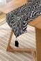 Zebra Pattern Custom Design Digital Printed Modern Tufted Chenille Triangle Runner - 2